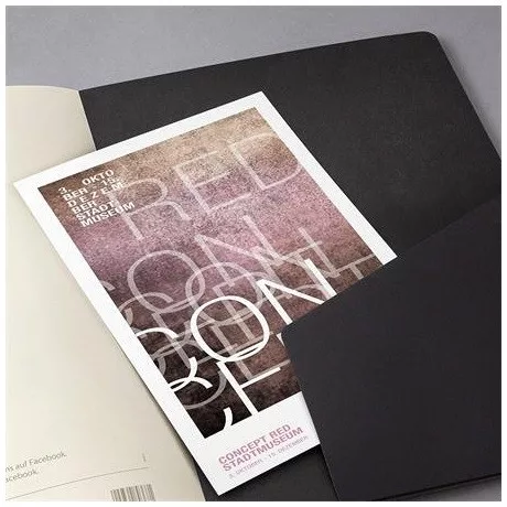 Sigel CO803 füzet, exkluzív, a5, vonalas, 60lap, keményfedeles, fekete