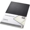 Sigel CO801 füzet, exkluzív, a4, vonalas, 60lap, keményfedeles, fekete