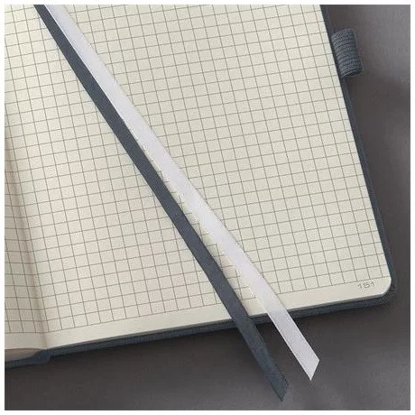 Sigel CO658 jegyzetfüzet, exkluzív, a5, kockás, 97lap, keményfedeles, sötétszürke