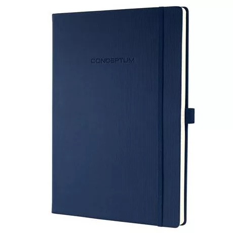 Sigel CO647 jegyzetfüzet, exkluzív, a4, vonalas, 97lap, keményfedeles, éjkék