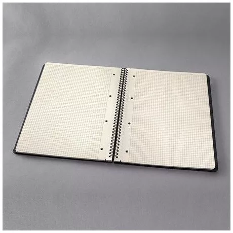 Sigel CO820 spirálfüzet, exkluzív, a4, kockás, 80lap, keményfedeles, fekete