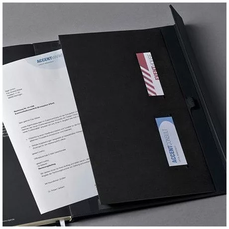 Sigel CO141 jegyzetfüzet, exkluzív, a4+, kockás, 97lap, mágneses záródású, keményfedeles, fekete