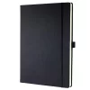 Sigel CO112 jegyzetfüzet, exkluzív, a4, vonalas, 97lap, keményfedeles, fekete