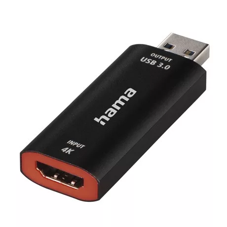 Hama 00074257 video rögzítő adapter, usb - hdmi, 4k