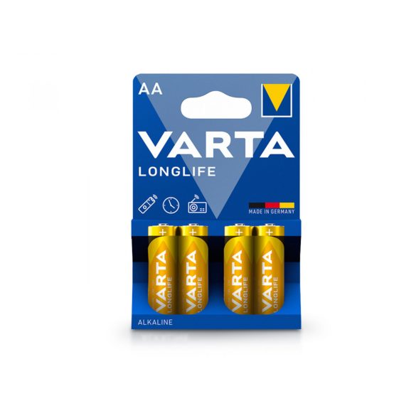 VARTA Longlife Alkaline AA ceruza elem - 4 db/csomag