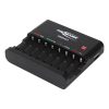 ANSMANN akkumulátortöltő 8xAA / AAA NiMH akku töltéséhez és kisütéséhez - 8-utas, USB, csepptöltés