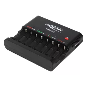   ANSMANN akkumulátortöltő 8xAA / AAA NiMH akku töltéséhez és kisütéséhez - 8-utas, USB, csepptöltés