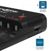 ANSMANN akkumulátortöltő 8xAA / AAA NiMH akku töltéséhez és kisütéséhez - 8-utas, USB, csepptöltés