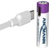 ANSMANN Li-Ion AAA akkumulátor 500mAh USB-C 4db/csomag