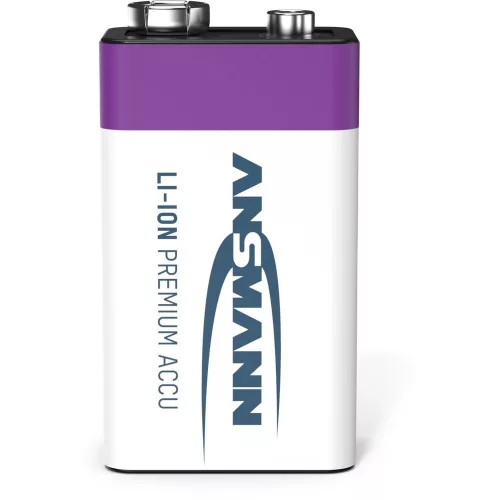 ANSMANN Li-ion 9V akkumulátor 400mAh USB-C 1db/csomag