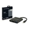 Conceptronic Notebook Dokkoló - DONN01B (Bemenet: USB-C, Kimenet: HDMI+USB-C PD:60W+USB-A 3.0, fekete)