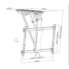 Equip TV Mennyezeti konzol - 650329 (32"-70", motoros, dönthető, Max.: 35kg, fekete)