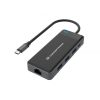 Conceptronic Notebook Dokkoló - DONN14G (Bemenet: USB-C, Kimenet: 2xHDMI+USB-C PD:100W+3xUSB-A+RJ-45, fekete)