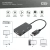 DIGITUS High Speed 1080P Full HD 4K DisplayPort 3in1 Multi Media Adapter