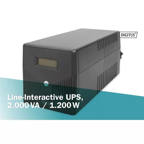 Digitus DN-170076 2000VA LCD szünetmentes tápegység