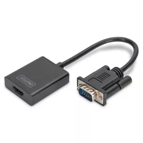 DIGITUS VGA apa -> HDMI anya adapter audio kábellel
