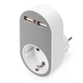   DIGITUS DA-70617 Univerzális 2 port USB Type-A 1x schuko töltőadapter