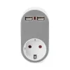 DIGITUS DA-70617 Univerzális 2 port USB Type-A 1x schuko töltőadapter