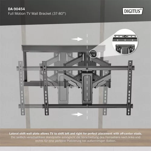 DIGITUS DA-90454 37-80" VESA állítható TV fali tartó