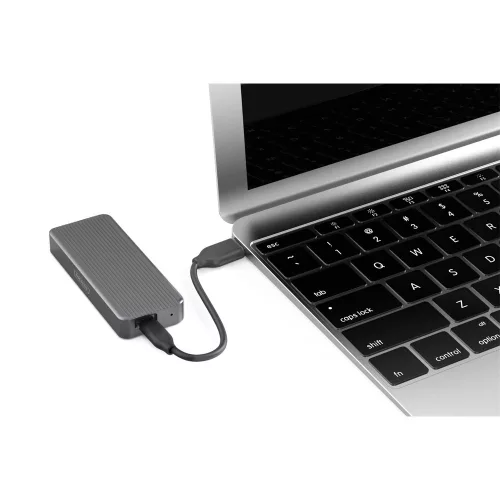 Digitus USB M.2 hard disk enclosure SSD external NVMe 20Gbps USB 3.2 Gen2x2 aluminum