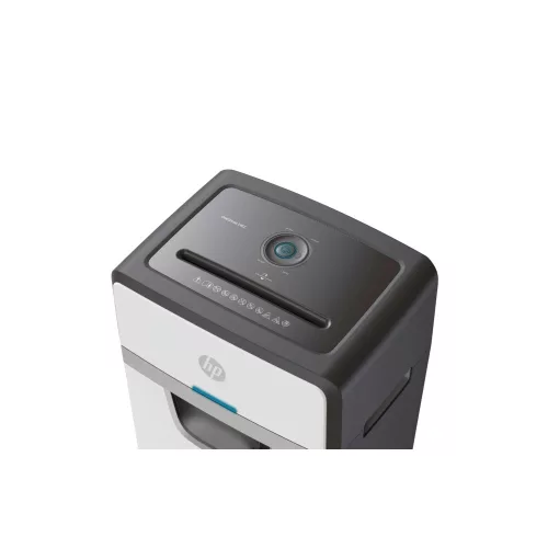 Iratmegsemmisítő, konfetti, 24 lap, HP "Oneshred 24CC", világosszürke