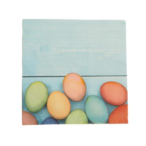 Húsvéti szalvéta - tojásos - 33 x 33 cm - 3 rétegű - 20 db / csomag (57921)