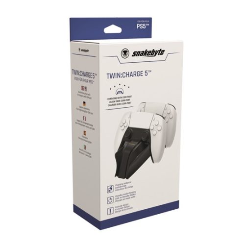Snakebyte PS5 Twin Charge 5 - fekete