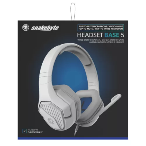 Snakebyte PS5 HeadSet Base 5 - fehér
