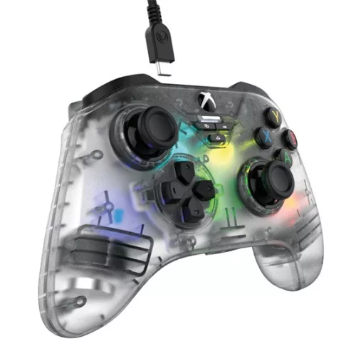 Snakebyte XS GamePad RGB X - vezetékes kontroller - átlátszó
