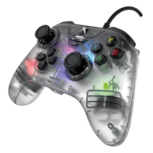 Snakebyte XS GamePad RGB X - vezetékes kontroller - átlátszó