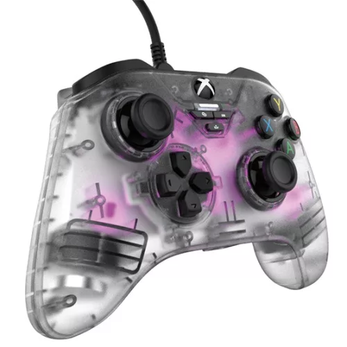Snakebyte XS GamePad RGB X - vezetékes kontroller - átlátszó