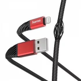   Hama adatkábel Apple lightning extreme 1,5m fekete-piros (187217)
