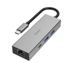   Hama USB-C HUB USB 3.2 Gen1 (2x USB-A, 1x USB-C) + LAN (00200108)