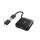Hama USB 3.2 Gen1 HUB 1:4 5GB/s + USB-C OTG adapter - fekete (00200116)