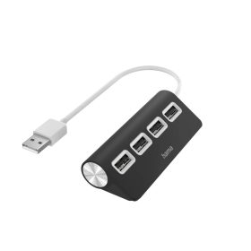 Hama USB 2.0 HUB 1:4 - fekete (00200119)