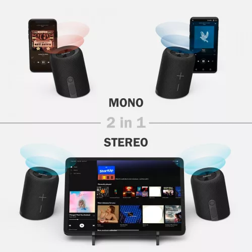Hama Bluetooth hangszóró Twin 2.0 20W fekete (188220)