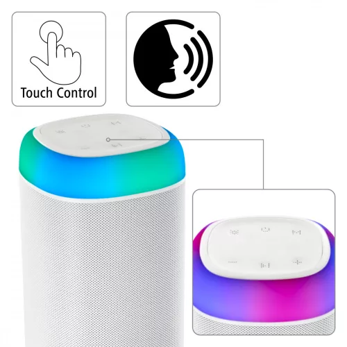 Hama Bluetooth hangszóró Shine 2.0 30W RGB LED fehér (188229)