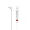 Hama 3 aljzatos, kapcsolható hálózati elosztó USB-A és USB-C-vel PD-QC 1.4m - fehér (223185)