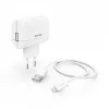 Hama Fic hálózati töltő szett + Lightning USB adatkábel 2,4A 12W (201619)