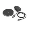 Hama 00201688 vezeték nélküli töltő "qi-fc10" +qc 3.0, 10w, fekte