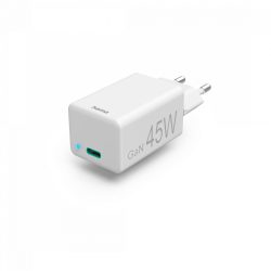   FIC univerzális hálózati USB Type-C töltő GaN "PD" fehér  5-20V, 45W  (201653)
