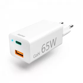   Hama FIC univerzális hálózati USB és Type-C töltő GAN PD QC fehér 65W (201643)