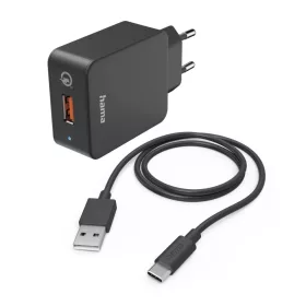   Hama FIC E3 HÁLÓZATI TÖLTŐ SZETT "QC 3.0" USB -TYPE-C KÁBELLEL (19,5W) (201625)