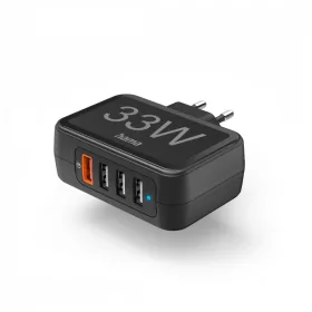   Hama Fic hálózati töltő 1xQC3.0 3xUSB PD/QC 4 PORT 33W (201629)