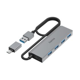 Hama USB 3.2 Gen1 HUB 4 port + 1 Type-C 5Gb/s OTG