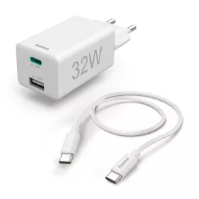   Hama FIC E3 UNIVERZÁLIS HÁLÓZATI USB&TYPE-C TÖLTŐ,"PD/QC", 1M KÁBEL (32W) (201692)