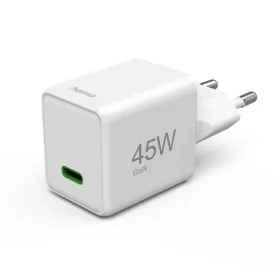   Hama Super-Mini hálózati gyorstöltő USB-C GaN PD 45W - fehér (00201983)