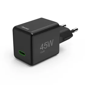   Hama Super-Mini hálózati gyorstöltő USB-C GaN PD 45W - fekete (00201987)