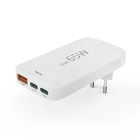   Hama univerzális hálózati USB és Type-C töltő - 65W - fehér - összecsukható (201976)