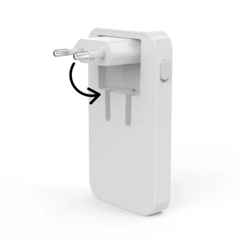 Hama univerzális hálózati USB és Type-C töltő - 65W - fehér - összecsukható (201976)
